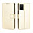 Leather Case Stands Flip Cover Holder BY5 for Vivo iQOO 7 5G Gold