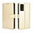 Leather Case Stands Flip Cover Holder BY5 for Vivo iQOO 7 India 5G Gold