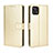 Leather Case Stands Flip Cover Holder BY5 for Vivo iQOO U3 5G Gold