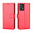 Leather Case Stands Flip Cover Holder BY5 for Vivo iQOO U5 5G Red