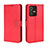 Leather Case Stands Flip Cover Holder BY5 for Vivo V23 5G Red