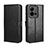 Leather Case Stands Flip Cover Holder BY5 for Vivo V25 5G Black