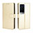 Leather Case Stands Flip Cover Holder BY5 for Vivo X60 Pro+ Plus 5G Gold