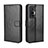 Leather Case Stands Flip Cover Holder BY5 for Vivo X70 Pro 5G Black