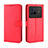 Leather Case Stands Flip Cover Holder BY5 for Vivo X80 5G Red