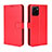 Leather Case Stands Flip Cover Holder BY5 for Vivo Y01 Red