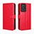 Leather Case Stands Flip Cover Holder BY5 for Vivo Y02A Red