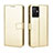Leather Case Stands Flip Cover Holder BY5 for Vivo Y30 5G Gold