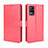 Leather Case Stands Flip Cover Holder BY5 for Vivo Y73 (2021) Red