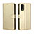 Leather Case Stands Flip Cover Holder BY5 for Wiko Power U20 Gold