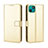 Leather Case Stands Flip Cover Holder BY5 for Wiko T10 Gold