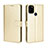 Leather Case Stands Flip Cover Holder BY5 for Wiko View5 Gold