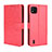 Leather Case Stands Flip Cover Holder BY5 for Wiko Y62 Red