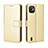 Leather Case Stands Flip Cover Holder BY5 for Wiko Y82 Gold