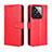 Leather Case Stands Flip Cover Holder BY5 for Xiaomi Mi 14 5G Red