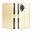 Leather Case Stands Flip Cover Holder BY5 for Xiaomi Poco F3 GT 5G Gold