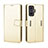 Leather Case Stands Flip Cover Holder BY5 for Xiaomi Poco F4 GT 5G Gold