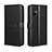 Leather Case Stands Flip Cover Holder BY5 for Xiaomi Poco M5 4G Black