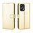 Leather Case Stands Flip Cover Holder BY5 for Xiaomi Poco X4 GT 5G Gold