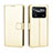 Leather Case Stands Flip Cover Holder BY5 for Xiaomi Poco X4 Pro 5G Gold