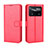 Leather Case Stands Flip Cover Holder BY5 for Xiaomi Poco X4 Pro 5G Red