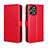 Leather Case Stands Flip Cover Holder BY5 for Xiaomi Redmi 12 4G Red