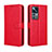 Leather Case Stands Flip Cover Holder BY5 for Xiaomi Redmi K50 Ultra 5G Red