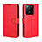 Leather Case Stands Flip Cover Holder BY5 for Xiaomi Redmi K60 Ultra 5G Red