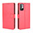 Leather Case Stands Flip Cover Holder BY5 for Xiaomi Redmi Note 10T 5G Red