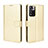 Leather Case Stands Flip Cover Holder BY5 for Xiaomi Redmi Note 11 Pro+ Plus 5G Gold