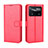 Leather Case Stands Flip Cover Holder BY5 for Xiaomi Redmi Note 11E Pro 5G Red