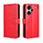 Leather Case Stands Flip Cover Holder BY5 for Xiaomi Redmi Note 13 Pro+ Plus 5G Red