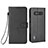 Leather Case Stands Flip Cover Holder BY6 for Xiaomi Black Shark 4S 5G Black