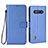 Leather Case Stands Flip Cover Holder BY6 for Xiaomi Black Shark 4S 5G Blue