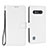 Leather Case Stands Flip Cover Holder BY6 for Xiaomi Black Shark 4S 5G White