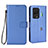 Leather Case Stands Flip Cover Holder BY6 for Xiaomi Black Shark 5 Pro 5G Blue