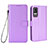 Leather Case Stands Flip Cover Holder BY6 for Xiaomi Civi 1S 5G Purple