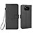 Leather Case Stands Flip Cover Holder BY6 for Xiaomi Poco X3 Black