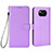Leather Case Stands Flip Cover Holder BY6 for Xiaomi Poco X3 Purple