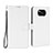 Leather Case Stands Flip Cover Holder BY6 for Xiaomi Poco X3 White