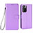 Leather Case Stands Flip Cover Holder BY6 for Xiaomi Poco X4 NFC Purple