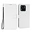 Leather Case Stands Flip Cover Holder BY6 for Xiaomi Redmi 10 Power White
