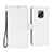 Leather Case Stands Flip Cover Holder BY6 for Xiaomi Redmi 10X 5G White