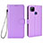 Leather Case Stands Flip Cover Holder BY6 for Xiaomi Redmi 9 Activ Purple