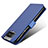 Leather Case Stands Flip Cover Holder BY7 for Asus Zenfone 7 ZS670KS Blue