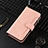 Leather Case Stands Flip Cover Holder BY7 for Google Pixel 8 5G Rose Gold