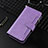 Leather Case Stands Flip Cover Holder BY7 for Xiaomi Redmi 10 4G Purple