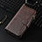Leather Case Stands Flip Cover Holder BY7 for Xiaomi Redmi Note 11 4G (2021) Brown