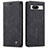 Leather Case Stands Flip Cover Holder C01S for Google Pixel 8 5G Black