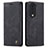 Leather Case Stands Flip Cover Holder C01S for Huawei Honor 80 Pro 5G Black